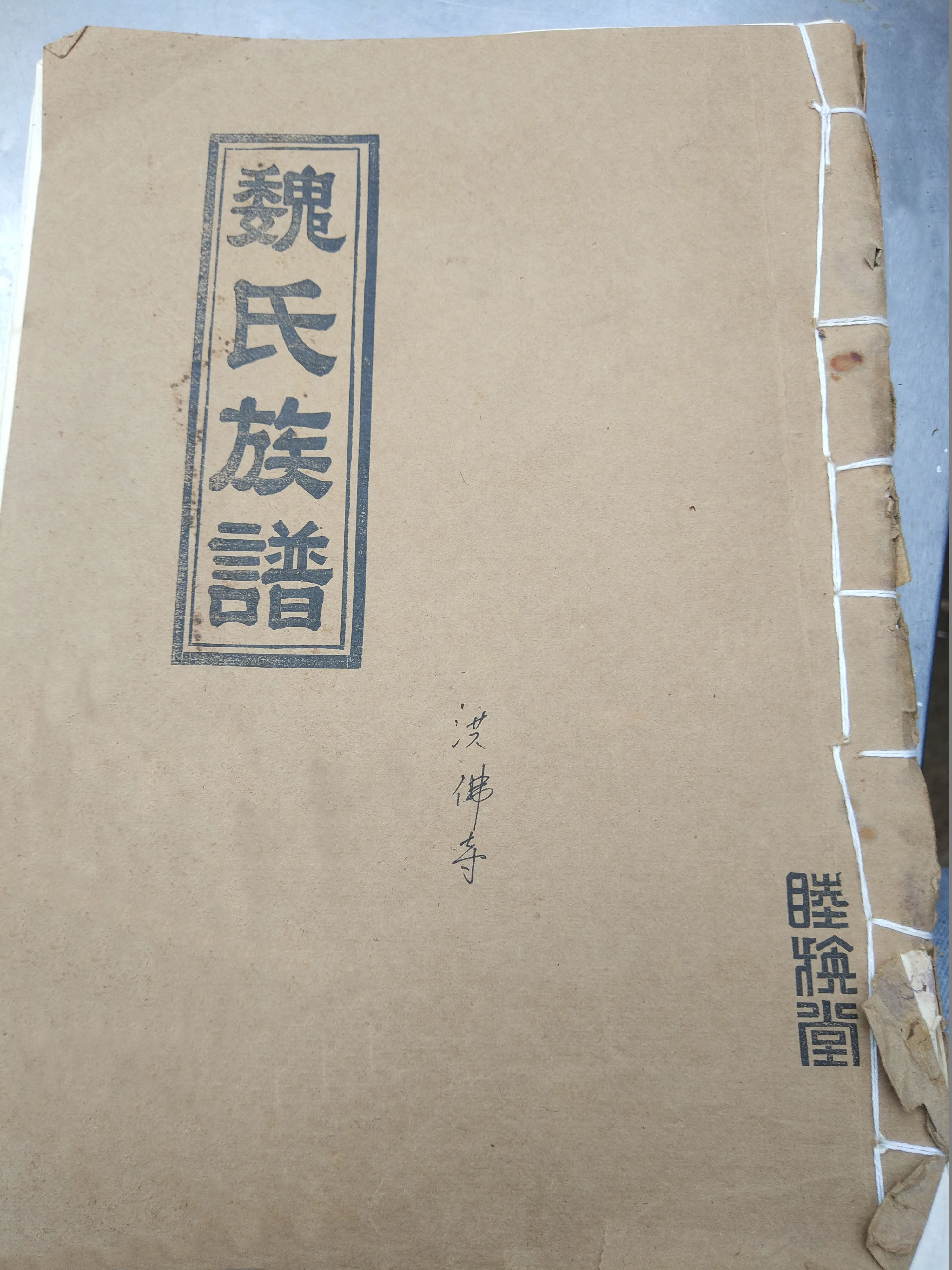 魏氏家谱(书本版）